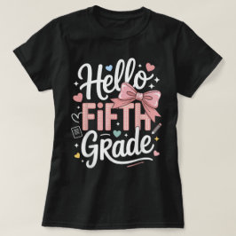 Hallo Erster-Klasse-Lehrerin Coquette Bleistift-Sc T-Shirt