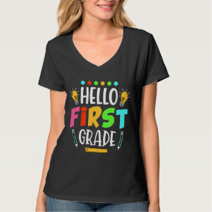 Hallo Erster Schullehrer Erster Tag T - Shirt