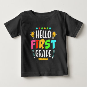 Hallo Erster Schullehrer Erster Tag T - Shirt