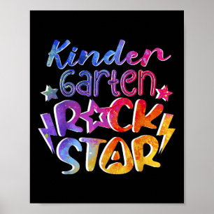 Hallo erster Tag im Kindergarten Superstar Klasse Poster