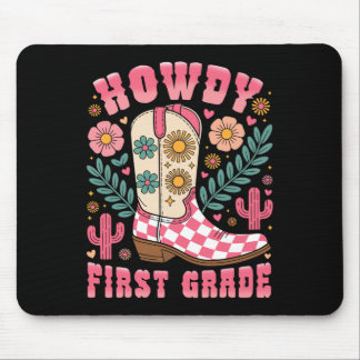Hallo Erstklasslehrer Western Cowboy Mousepad