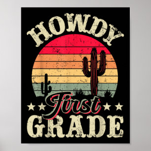 Hallo Erstklässlerin Western Girl Country Rodeo Vi Poster