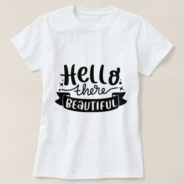Hallo Es Beautiful T-Shirt (Design vorne)