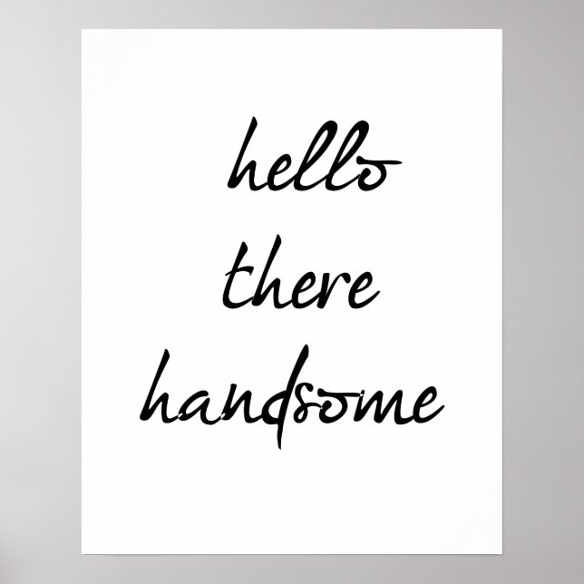 Hallo Es Handsome Poster (Vorne)