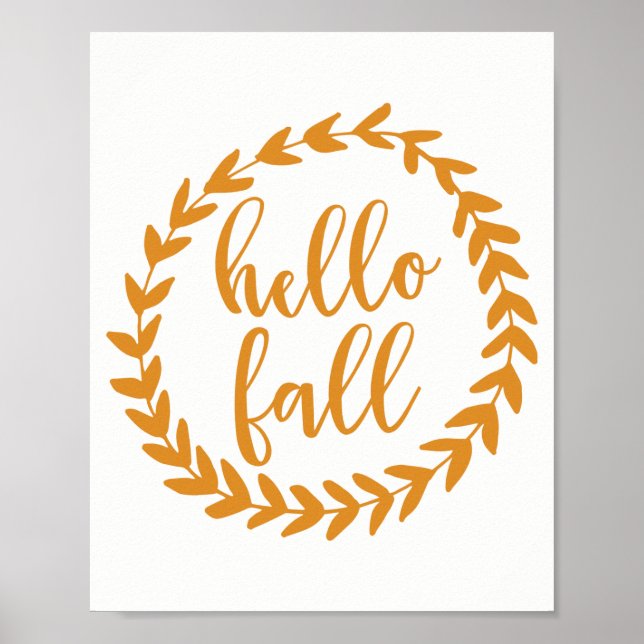 Hallo Fall | Art Print Poster (Vorne)