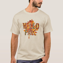 Hallo Fall auf Maple Leaf T-Shirt
