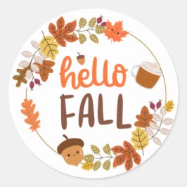 Hallo Fall Aufkleber