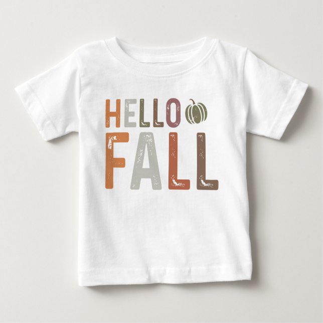 Hallo Fall Baby T-shirt (Vorderseite)