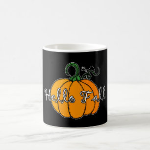 Hallo Fall Fall Pumpkin Hellow Pumpkin Kaffeetasse