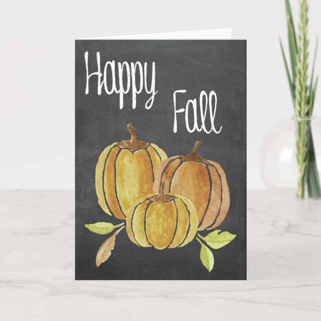 Hallo Fall Feiertagskarte (Vorderseite)
