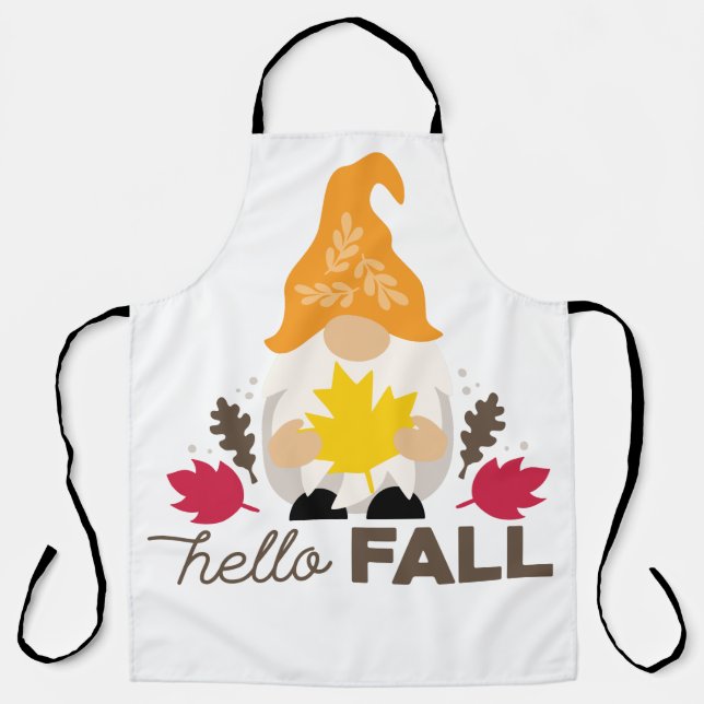 Hallo Fall gnome Schürze (Vorderseite)