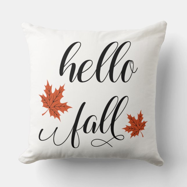 Hallo Fall Kissen (Vorderseite)