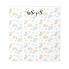 Hallo Fall Pumpkin Autumn Wagening Garening Notizblock