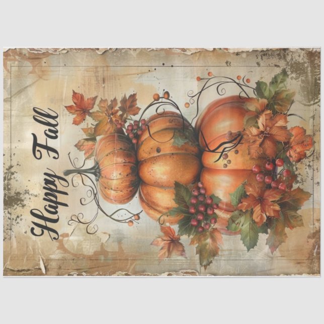 Hallo Fall Seidenpapier (Vorderseite)