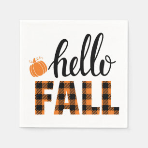 Hallo Fall Serviette