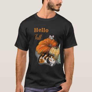 Hallo Fall T - Shirt mit Whimsical Cat und Maus