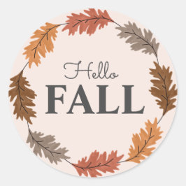 Hallo Fall Wasserfarbe Herbst Aufkleber