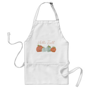 Hallo Fall Watercolor Pumpkin Schürze