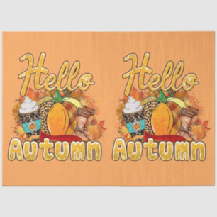 Hallo Farbe für den Herbst anpassen Seidenpapier