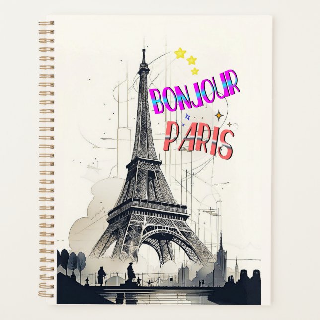 Hallo Farbige Paris Planer (Vorderseite)