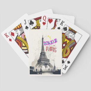 Hallo Farbige Paris Spielkarten