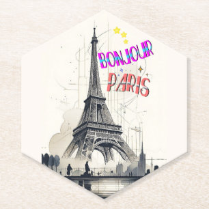 Hallo Farbige Paris Untersetzer