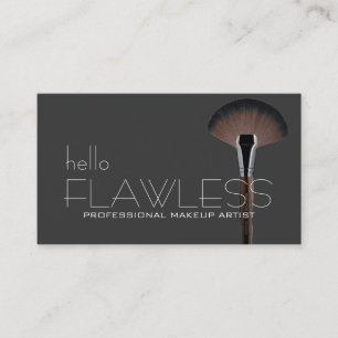 Hallo Flawless BERUFLICH MAKEUP ARTIST Visitenkarte