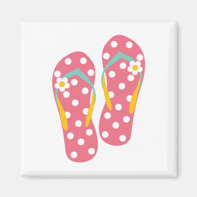 Hallo Flip Flops Magnet (Vorne)