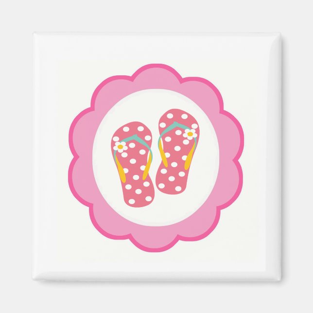 Hallo Flip Flops Magnet (Vorne)