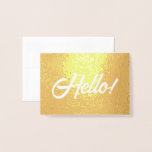 Hallo! Folienkarte<br><div class="desc">Personalisieren Sie Ihre eigene Nachricht mit dem vorgegebenen Vorlagenfeld!</div>