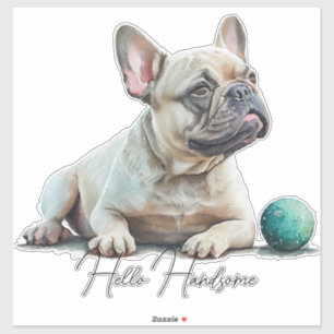 Hallo Französische Bulldogge Aufkleber