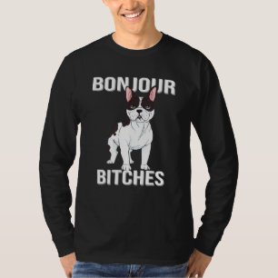 Hallo Französische Bulldogge für Frenchie Hund T-Shirt