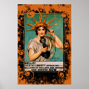 Hallo Freiheit sprechen Milliarden erforderlich JE Poster