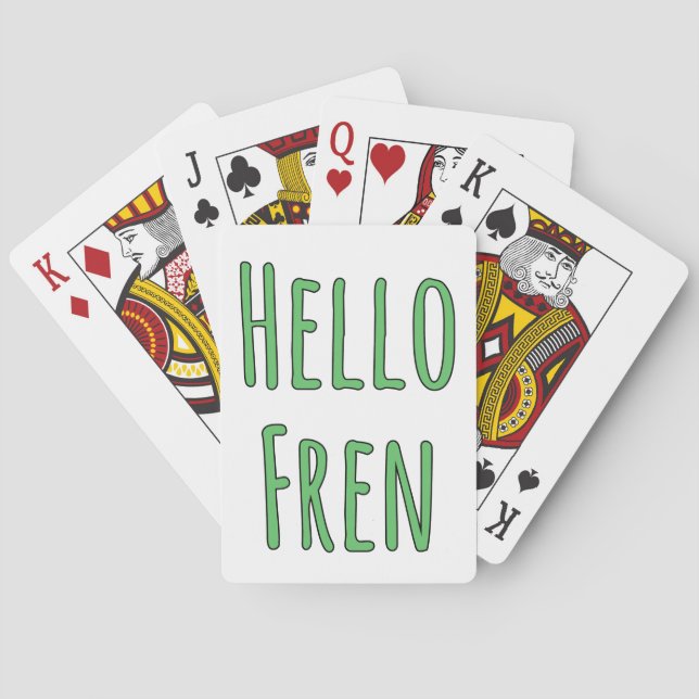 Hallo Fren Spielkarten (Rückseite)