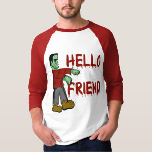 Hallo Freund gruselige Frankenstein T-Shirts, T-Shirt