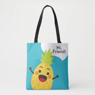 Hallo Freunde! Ananas-Illustration