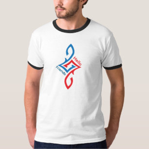 Hallo Freunde Einfaches Glückliches Grußdesign T-Shirt