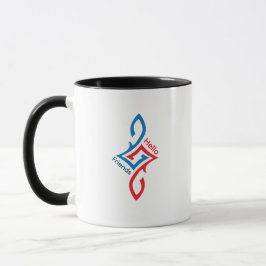 Hallo Freunde Einfaches Glückliches Grußdesign Tasse