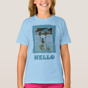 Hallo - Friendly Llama T-Shirt