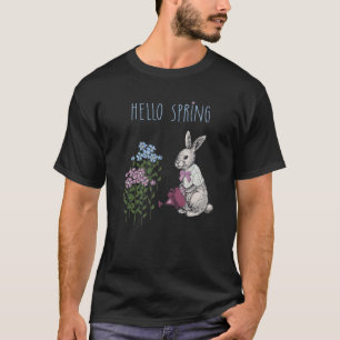 Hallo Frühjahr 2021 Niedliche Kaninchen Mama Ei Ja T-Shirt