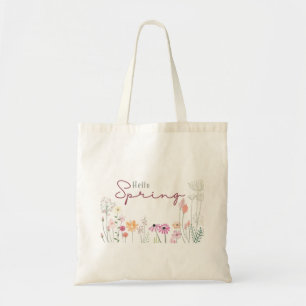 Hallo Frühling Botanischer Tote Tasche