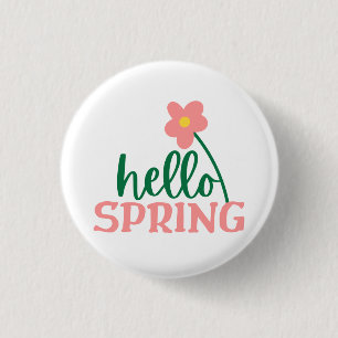 Hallo Frühling Button