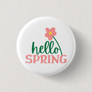 Hallo Frühling Button