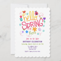 Hallo Frühling ist hier Einladung
