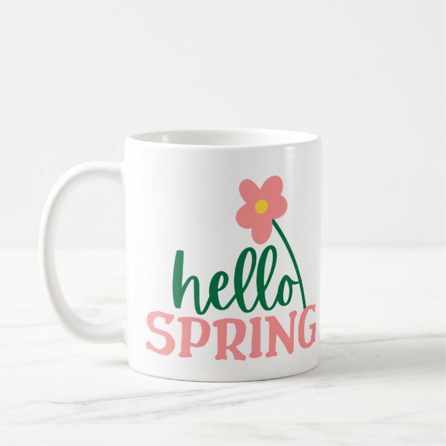 Hallo Frühling Kaffeetasse (Links)