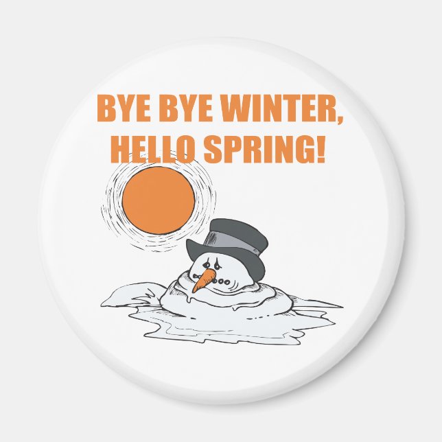 Hallo Frühling Magnet (Vorne)