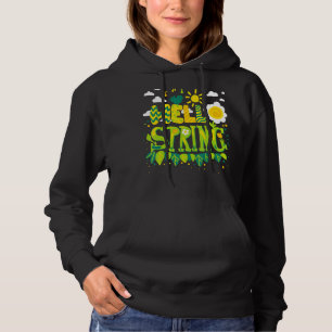 Hallo Frühling Sommer Grün Matching Urlaub Reise F Hoodie
