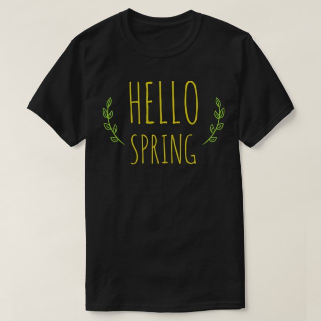 Hallo Frühling T-Shirt (Design vorne)
