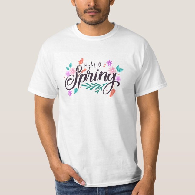Hallo Frühling T-Shirt (Vorderseite)