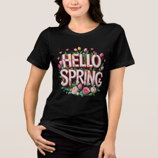 Hallo Frühling Tri-Blend Shirt